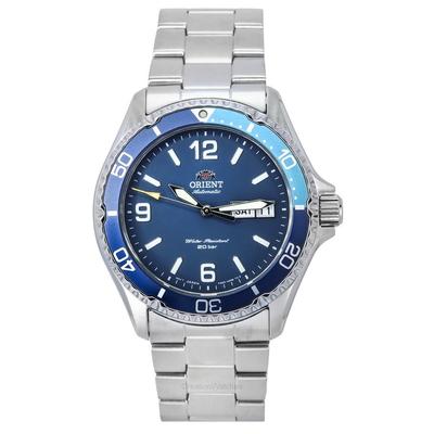 Reloj deportivo Kamasu Mako III de acero inoxidable con esfera azul, automático, para buceo, RA-AA0818L19B, 200 m, para hombre