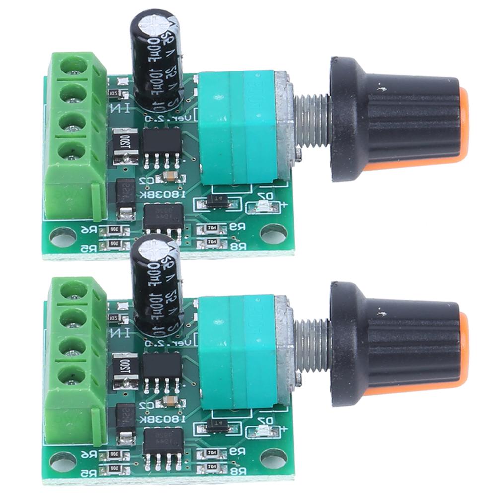 2 Adet 1.8V 3V 5V 6V 12V 2A PWM DC Motor Hız Kontrol Cihazı Düşük Voltaj Kontrol Anahtarı 1803BK