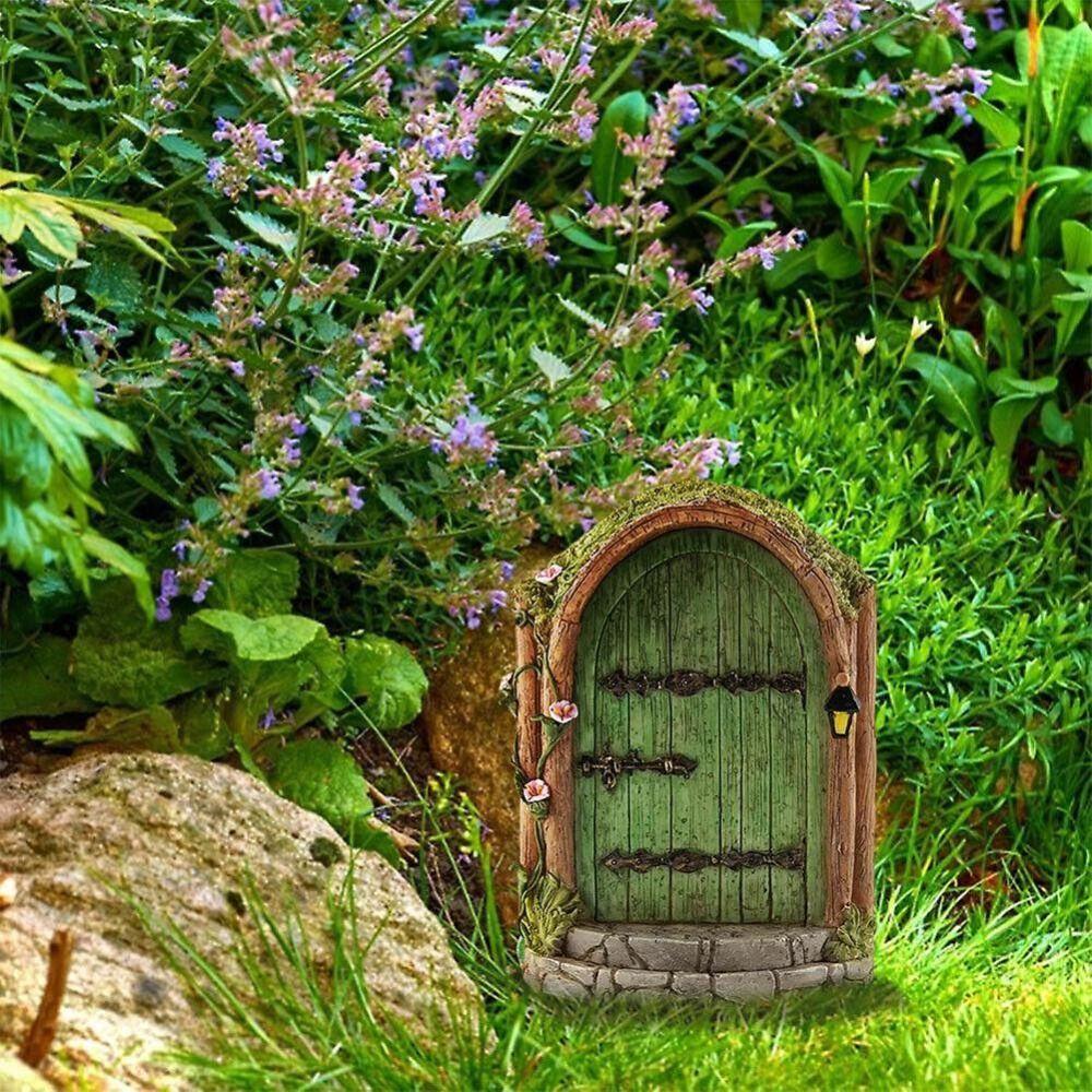 Cancello Elfico in Legno Miniature Cancello delle Fate Cancello Bambola Fatata Durevole Desktop