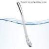 Stainless Steel Metal Drinking Straw Spoon Resuable Washable Cocktail Spoons L