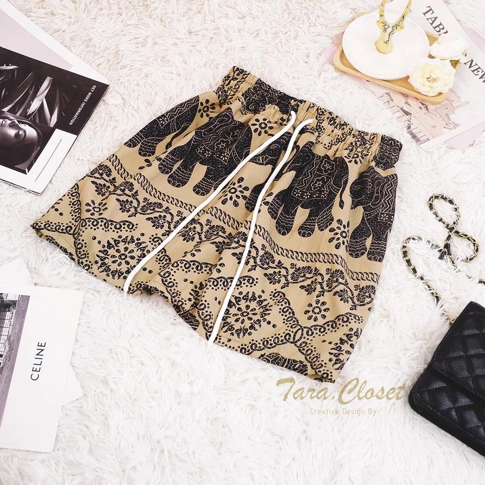 Women Boxing Muay Thai Elephant Pants Pattern Shorts Training Kickboxing Print Quick Dry Martial Art Boxer Kid Fighting Fitness Sport Gym Workout