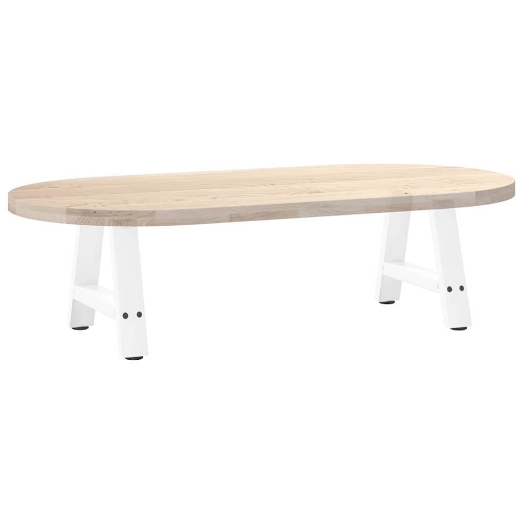 Vidaxl Coffee Table Legs, 2 Pcs, White, 30X(30-31) Cm, Steel