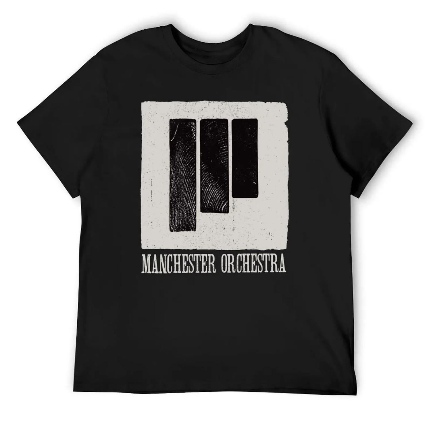 Manchester Orchestra Черные Линии Гранж Крутая Унисекс Футболка S чёрный
