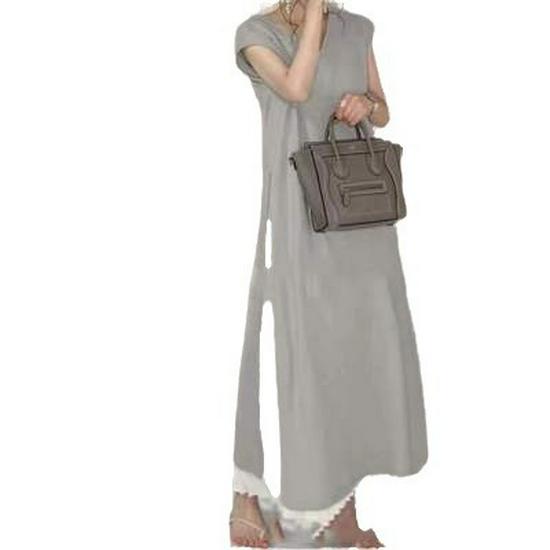 Japanese Summer Loose-Fit Short Sleeve Splicing Dress - 3 Colors, Plus Size