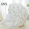 Bouquet Exquisite Flower Soft Ribbon Faux Silk Eye-catching Stylish Bright-colored Holding for Engagement Wedding