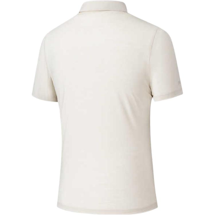 Anta Champion All-Weather Series Solid Color Comfortable Breathable Versatile Short Sleeve Polo Shirt Women Tops Natural-Wood-Color 162520121-1