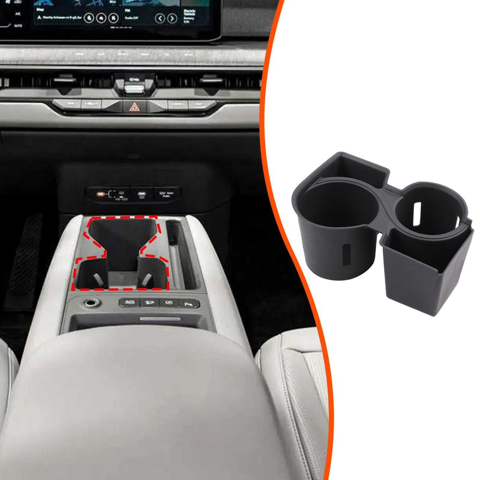 TPE Black Center Console ert Cup Holder For Kia EV9 2024-2025