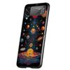 Sun Moon Stars Hard PC Phone Case For Samsung Galaxy Z Flip 7 6 5 4 Black Cover For Galaxy Z Flip 3 Foldable Capas Fundas Coque