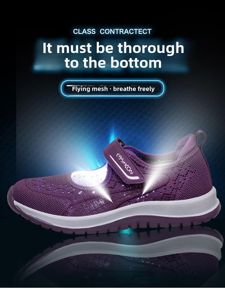 Women's Mesh Breathable Casual Shoes - Lightweight, Soft Bottom Travel Shoes for Women