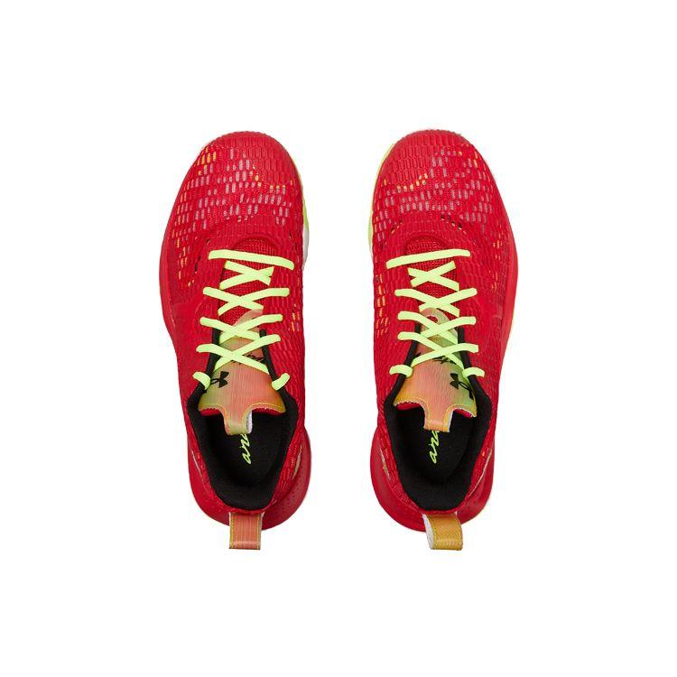 Under Armour Spawn 3 CLRSHFT Basketball Shoe Red/Green 3024777-600