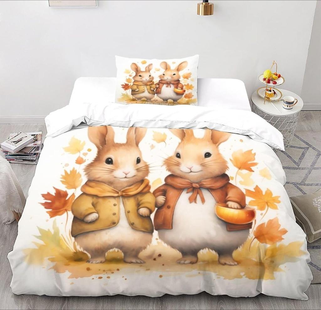 3D Cartoon Animal Dog Duvet Cover Sets, Children'sTeenagers Bed Linen 3-Piece Duvet Covers, Microfibre,Room Decor  Duvet Cover
