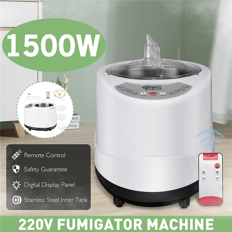 1500W 3L 220-240V Generatore Pentola Vapore Sauna Pentola Vapore SPA Macchina con Telecomando per Sauna Domestica Grande Terapia Corporea Vapore Rilassamento
