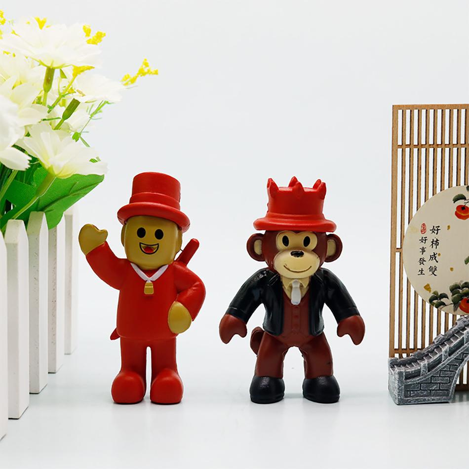 6Pcs/Set Steal A Brainrot Anime Figurine Cute Model Collection Statue Desk Decoration Ornaments Fans Kid Christmas Gift