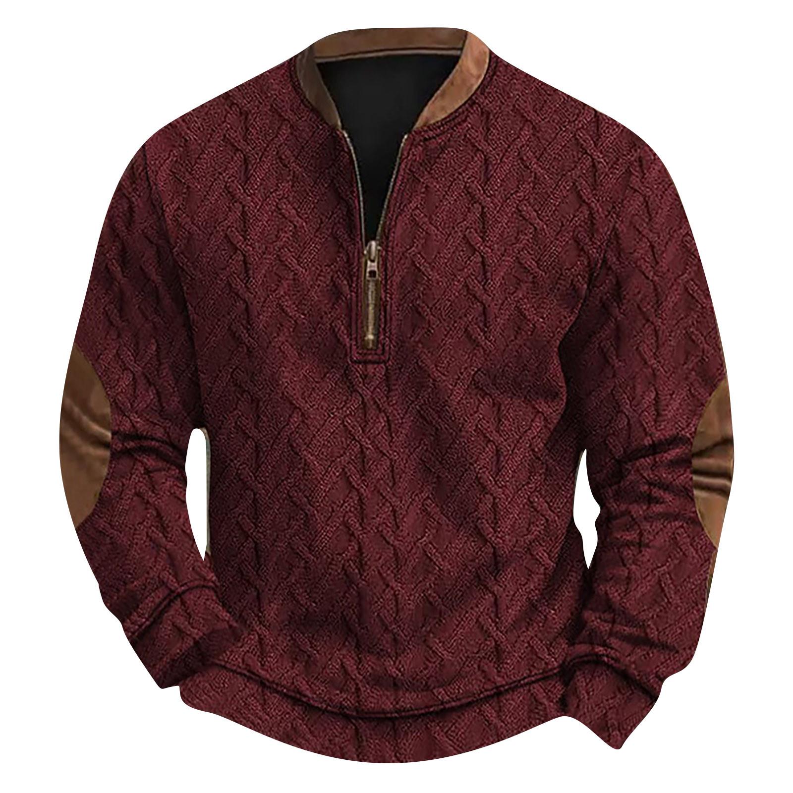 Men s Retro Casual Gradient Printed Sweatshirt S