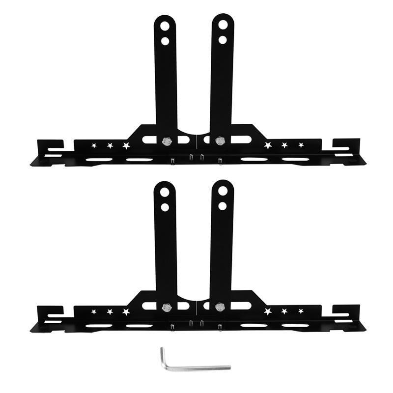 Wheel Leveling Aligner Heavy Duty Car Wheel Alignment Tool Plates Adjustable Automotive Toe Plates Wheel Balancing Tool Black