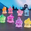 Mini Mini Candle Ornament Resin Candle Statue Kids Gift Halloween Candle Figurine  Ghost Festival