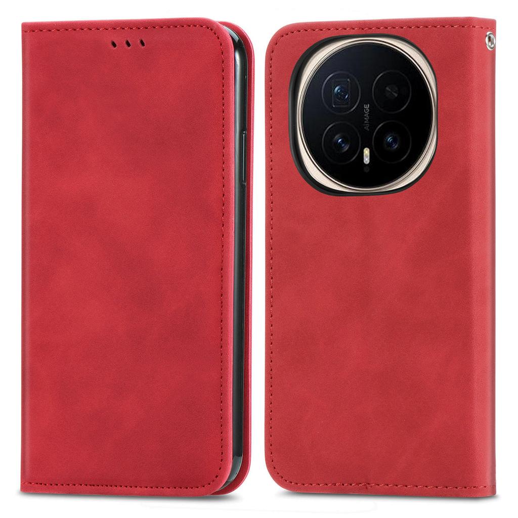 For Honor Magic8 Pro 5G Leather Case with Card Holder Magnetic Absorption Phone Cover