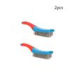 Heavy Duty Stainless Steel Wire Brush with Comfortable Plastic Handle Perfect for Removing Rust, Welding Slag, Dirt,Paint 260909