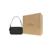 New COACH Nolita Polyvinyl Chloride Pochette, Shoulder Bag Trumpets Women's Dark Gray CW426-QBMI5