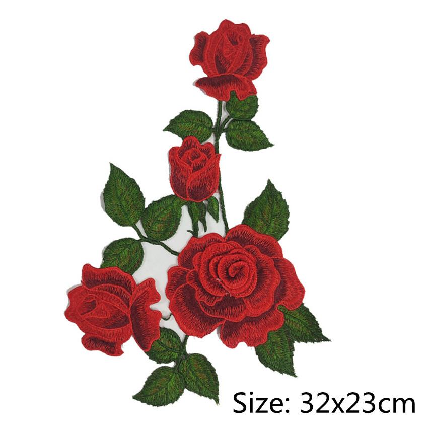 1pcs Embroidered Applique Sewing Flower Fabric Patch DIY Crafts Accessories