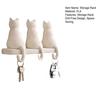 Storage Rack Wall Mounted 3 Hook Hanger Cute Animal Shape No-Punch Key Holder Nordic Style Organizer for Home