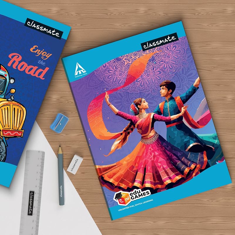 Classmate Long Notebook - A4, Soft Cover, 304 Pages, Single Line (Pack of 6)