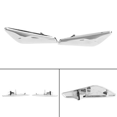 Coppia Finiture Decorative Cromate Parafango Laterale Anteriore 51117338569/570 Per BMW F25 F26 X3