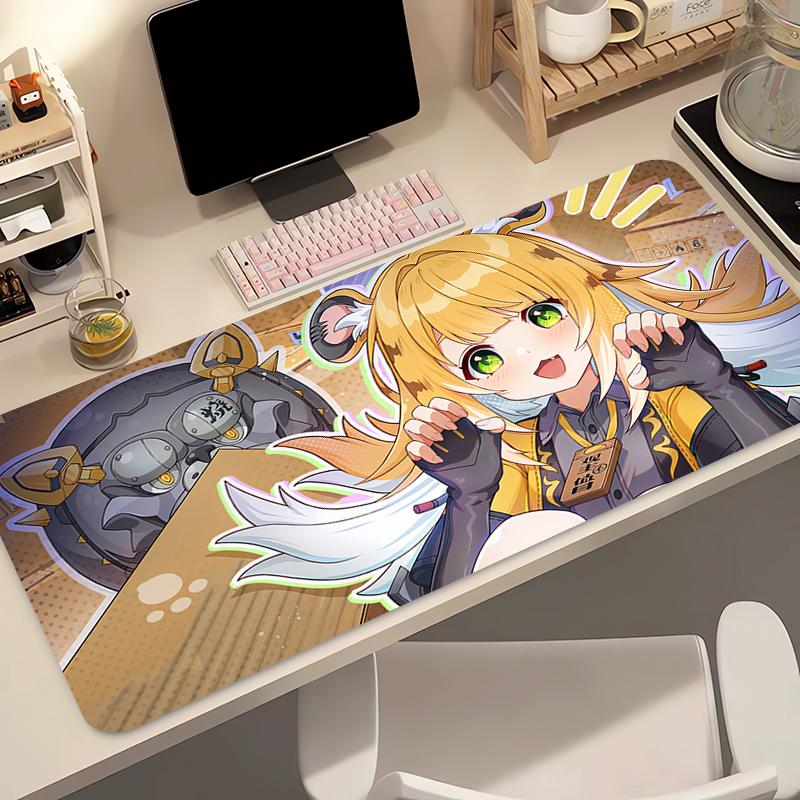 Keyboard Pad Zenless Zone Zero Ju Fufu Mouse Pad Kawaii Anime Girl Desk Mat PC Gamer ZZZ Mousepad Office Carpet Home Table Pad