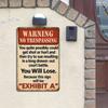 “No Trespassing” 8x12in Vintage Aluminum Warning Sign