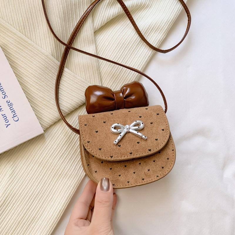 

Стильна зимова сумка кросбоді: Мила дитяча сумка через плече та міні-гаманець для монет для маленьких дівчаток хакі