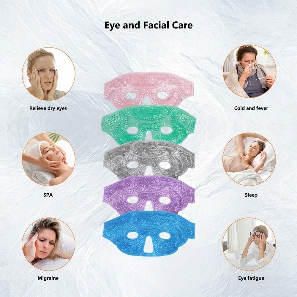 Gel Beads Compress Sleeping Ice Pack Reusable Cooling Eye Mask Sleep Mask SPA Therapy