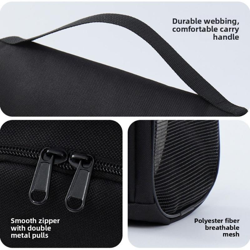 1pcs Dust-proof Travel Shoe Storage Bag Portable Breathable Mesh Shoe Pouch Handheld Organizer for Sports Shoes