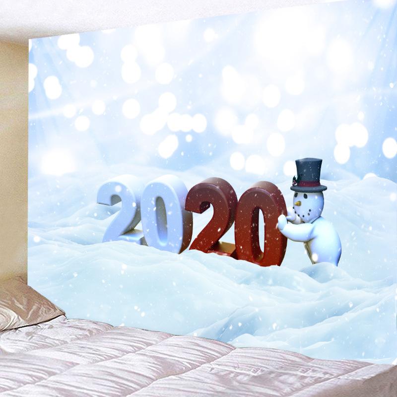 Christmas Tapestry Christmas Tree Ball Room Decoration Cloth Christmas Gift Retro Scene Decoration Tapestry For Living Room