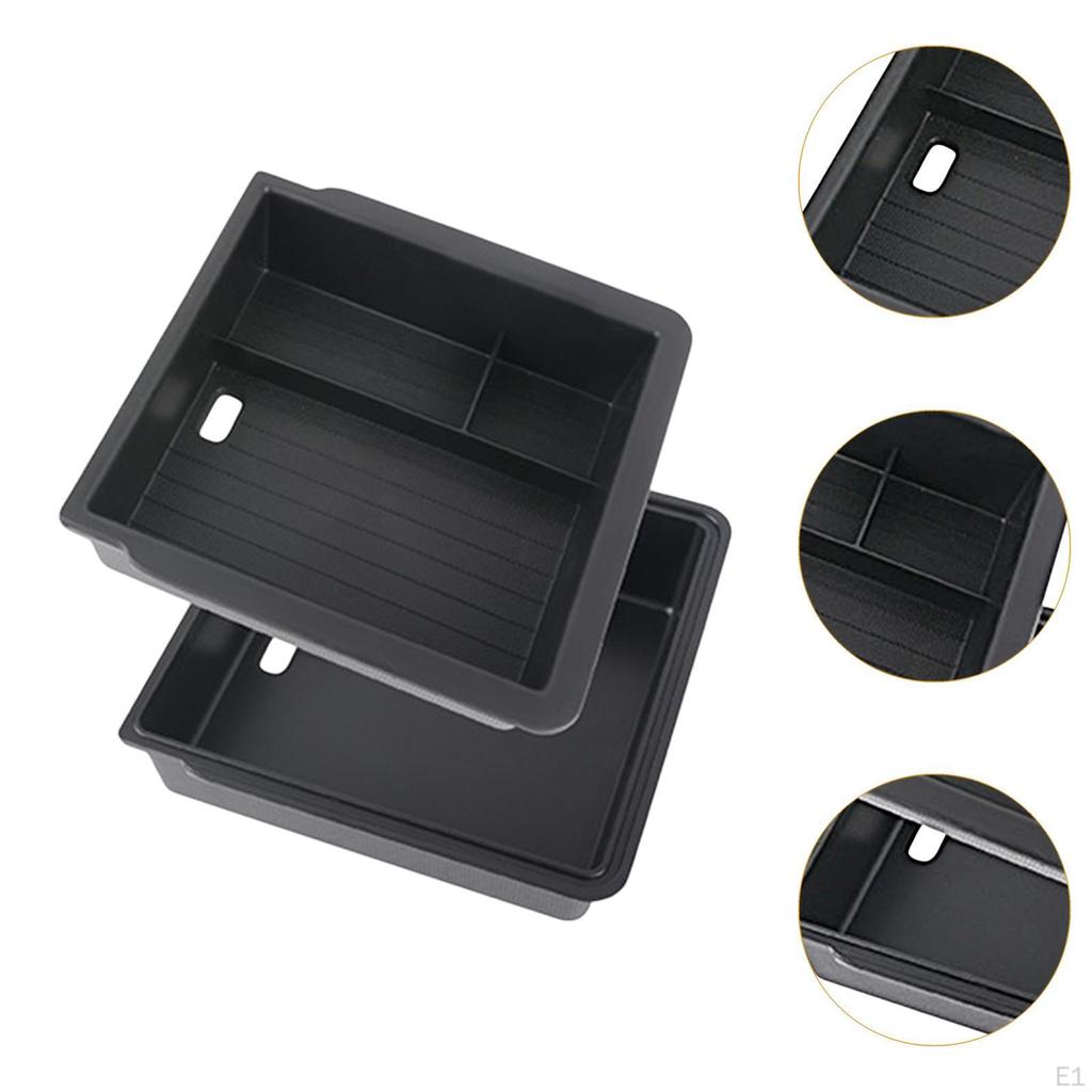 Double Layers Armrest Storage Box Replacement 17x17.5x5cm Holder Container for Versatile Car