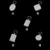 10Pcs Photo Frame Key Chain Modern Clear Personalized Round/Rectangle Insert Ring Plastic Pendants Bag DIY Crafts Accessories
