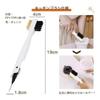 Gas Stove Kitchen Brush for Cleaning, Double-Sided Brush, Stainless Steel Pick, Rotatable 180, Kitchen Grease Stain Removal, Multifunctional, 4-in-1