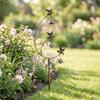 Charming Hummingbird Garden Ornament Metal Bird Decorative Stake for Yard