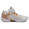 Asics Gel-Burst 25 Módní Odolné Prodyšné Basketbalové Boty se Středním Svrškem Pánské Tenisky Bílo-Zlaté 1063A055-101