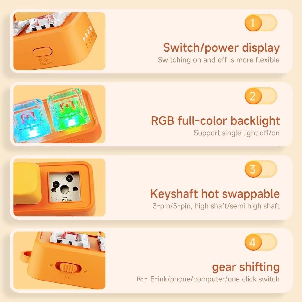 Multi-functional EBook Page Turner Keyboard For Short Video Slide PPT PDF Page Flipping