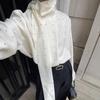 Spring and Summer French Streamer Polka Dot Shirt Temperament Elegant and Loose Simple Top, European and American Women's Clothing