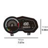 Waterproof Motorcycle Dashboard Odometer Speed Cluster Tachometer with Large LCD Digital Screen for ltalika 150sz 170z