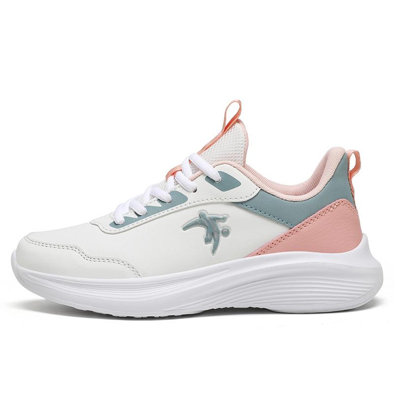 Girls spring and autumn running shoes lightweight shock absorption special running shoes ultra-light soft sole non-slip waterproof student sports