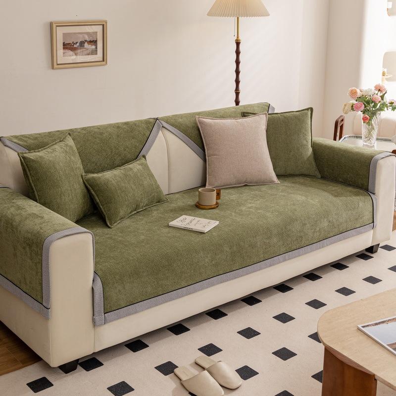 

Подушка для дивана Новая осенне-зимняя высококачественная накидка на подушку сиденья Шенилл Четыре сезона Универсальная кожаная накидка для дивана Тканевое полотенце 70*70cm