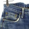 Denime Back rivet red selvedge Straight denim pants Button fly jeans Men's Used