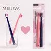 2 pezzi Spazzolino da denti a setole morbide Blu Rosa Cuore Coppia Spazzola Denti Ecologico Adulti Spazzolino da denti Cura dentale Articoli essenziali da viaggio