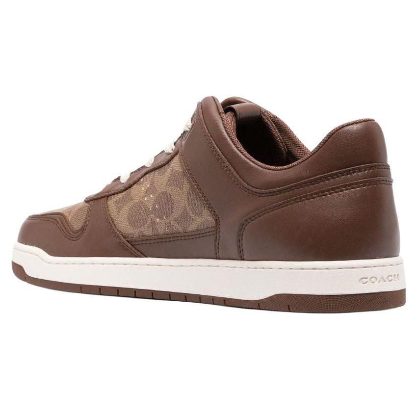 COACH Logo-debossed Panelled Leather Sneakers CI313-SAD