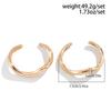 Design Sense Metal Irregular Lava Bracelet Women, Fashion Niche Open Glossy Bracelet Set
