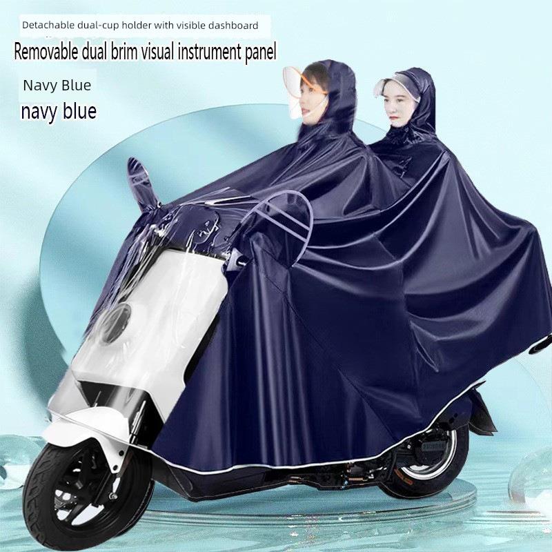 Impermeabile per Motociclette e Scooter Elettrici, Spesso e Antitempesta, per Adulti, Monoposto o Biposto, Personalizzabile