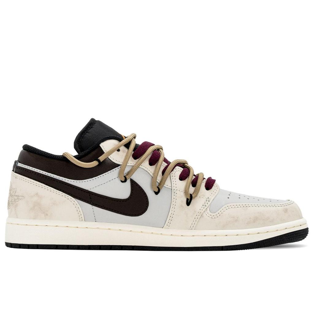Jordan Air Jordan 1 Box, Roman Brown Abrasion Resistant Abrasion Resistant Low Top Vintage Basketball Shoes Men's Brown 553558-081(TeamA-3S-BOX)