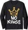 Sign Grunge Nope No Kings Day 2025 Protest Resist Long Sleeve T-Shirt
